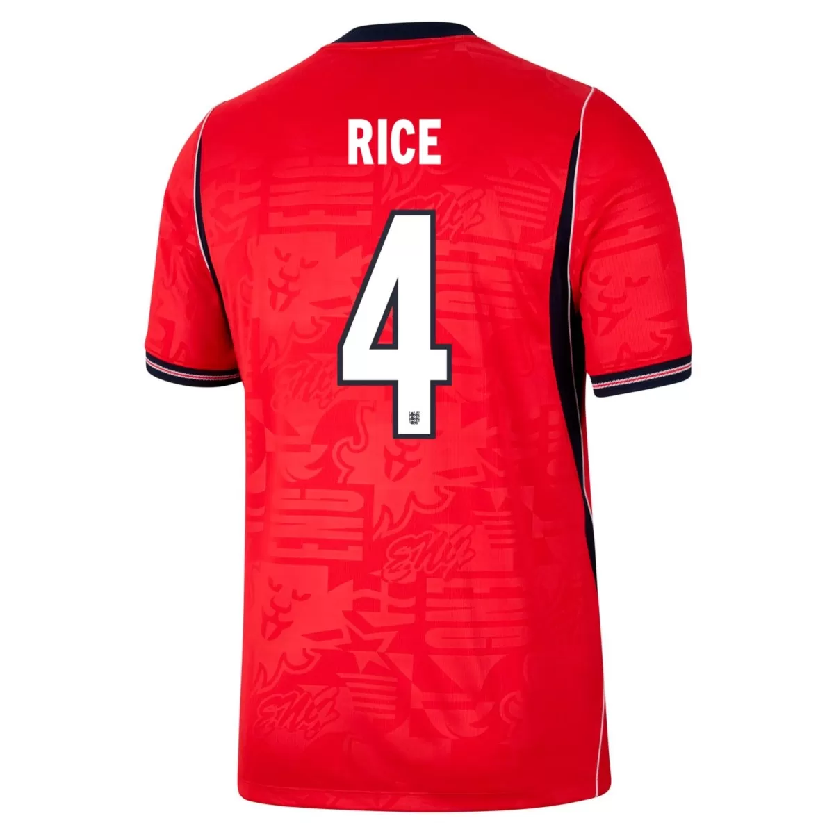 Rice #4 England Away Soccer Jersey 2026 World Cup