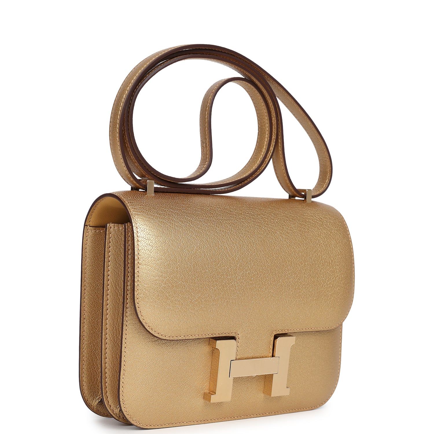 Constance 18 Dore Chamkilight Chevre Permabrass Hardware