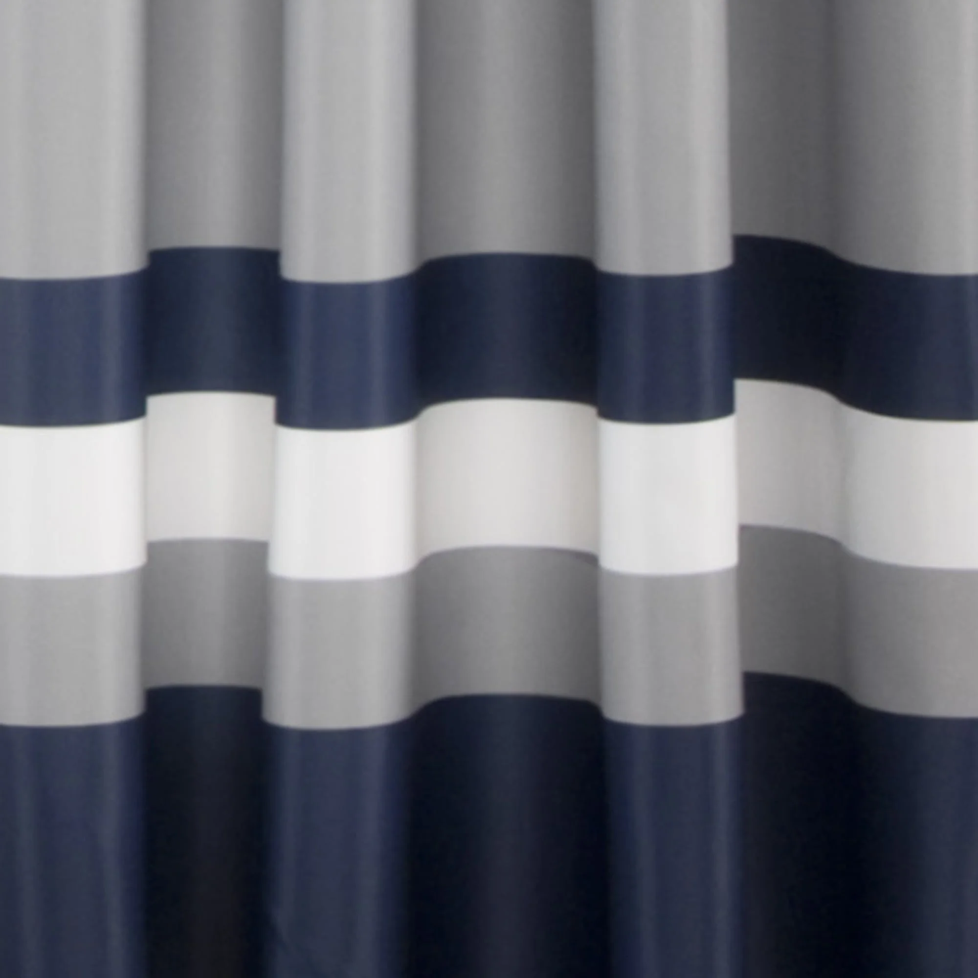 Lush Decor Modern Stripes Grommet Room Darkening Curtain Set, 52.0
