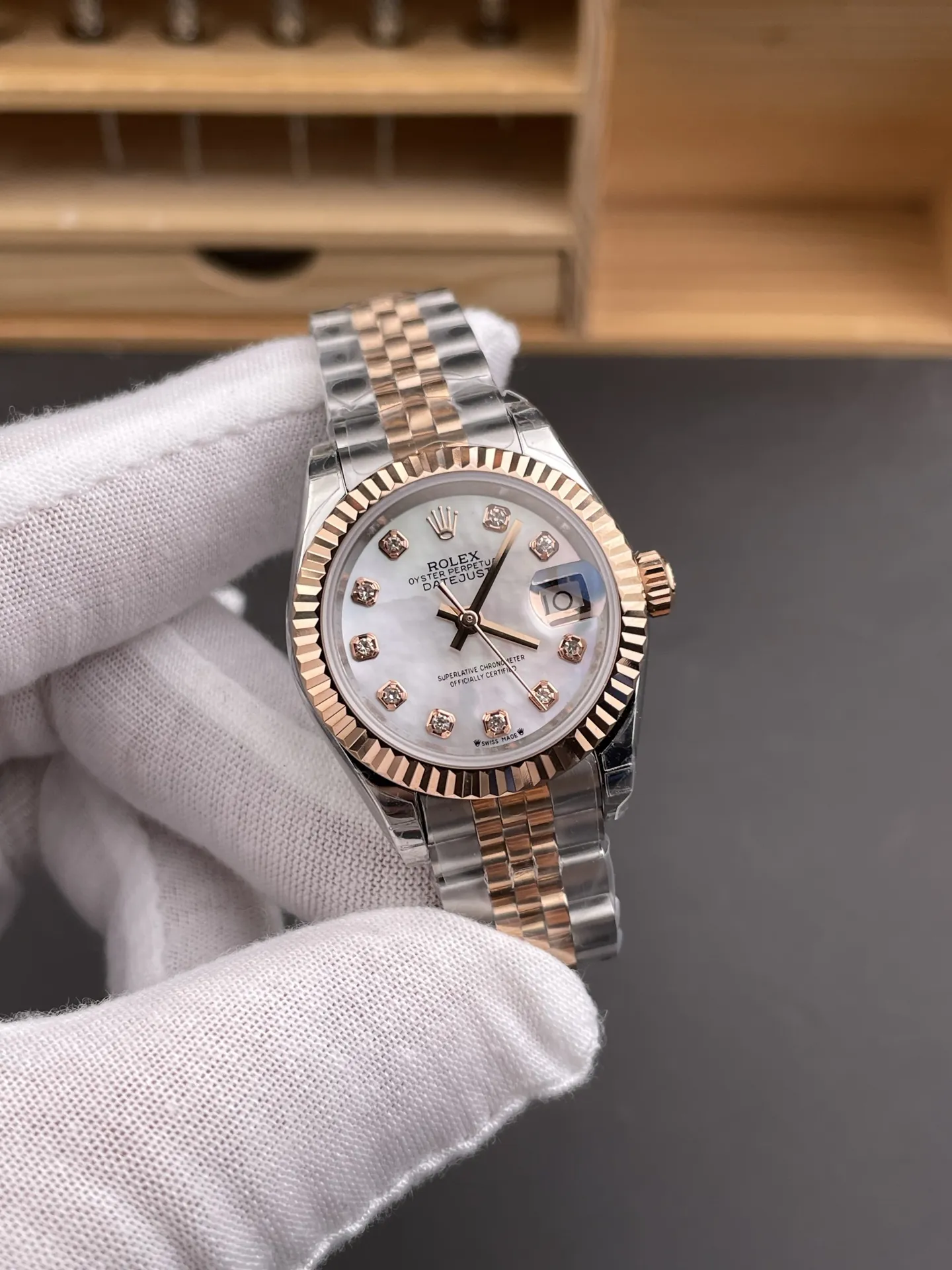 Rolex Datejust Rose Gold Ladies 28mm