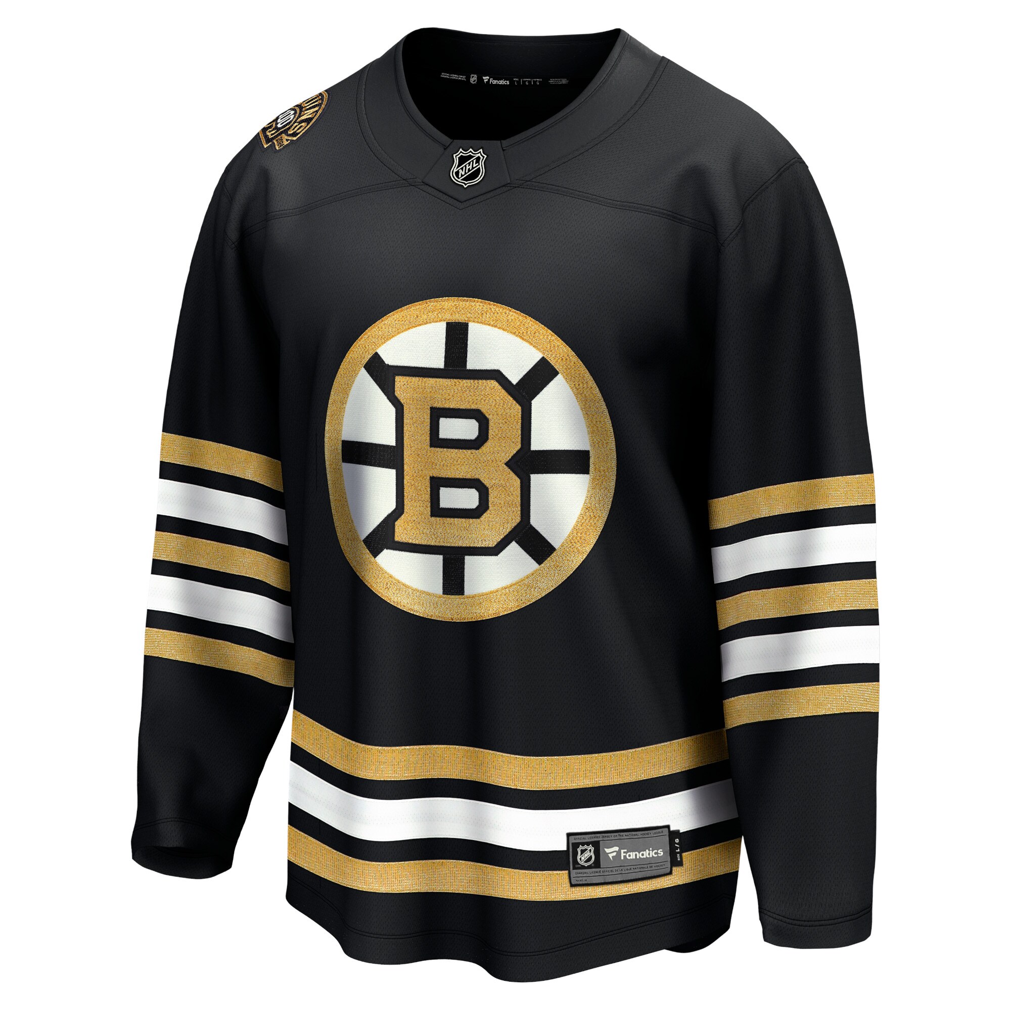 Boston Bruins Fanatics 100th Anniversary Premier Breakaway Jersey – Black