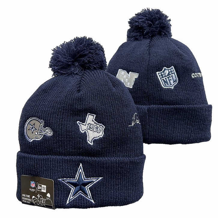 Dallas Cowboys Cuffed Knit Hat with Pom