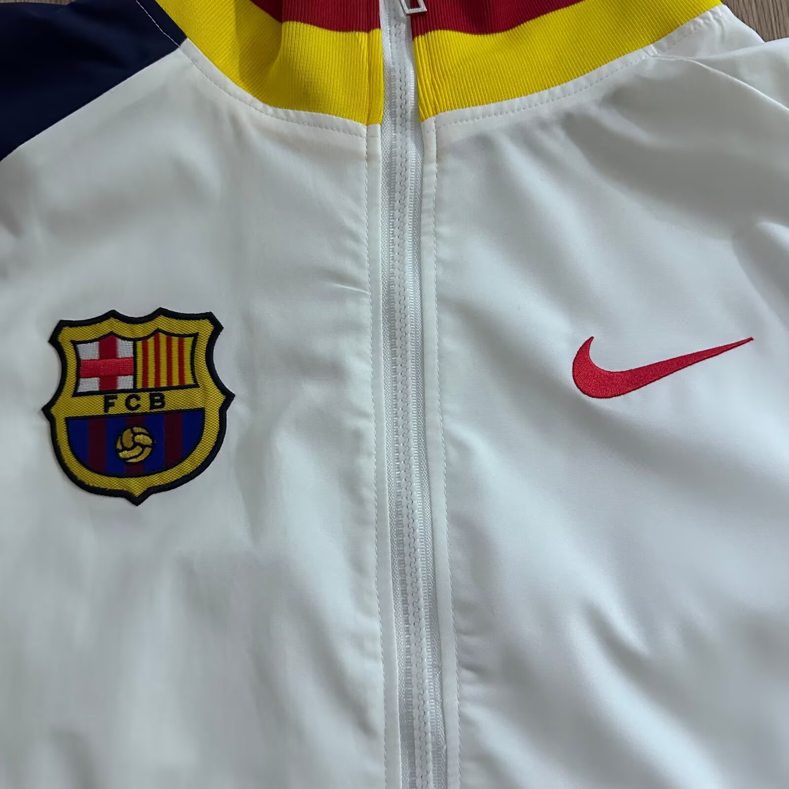 2025/26 Barcelona Retro Edition Waterproof Windbreaker