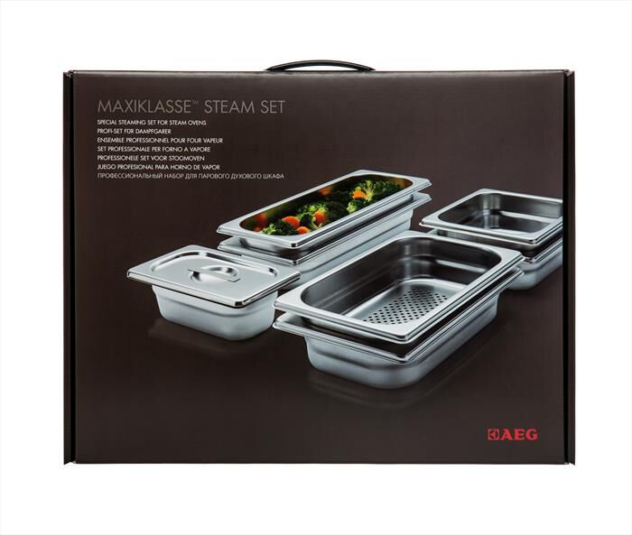 AEG - A9OZS10 Steam Set vapore 4 contenitori-Inox