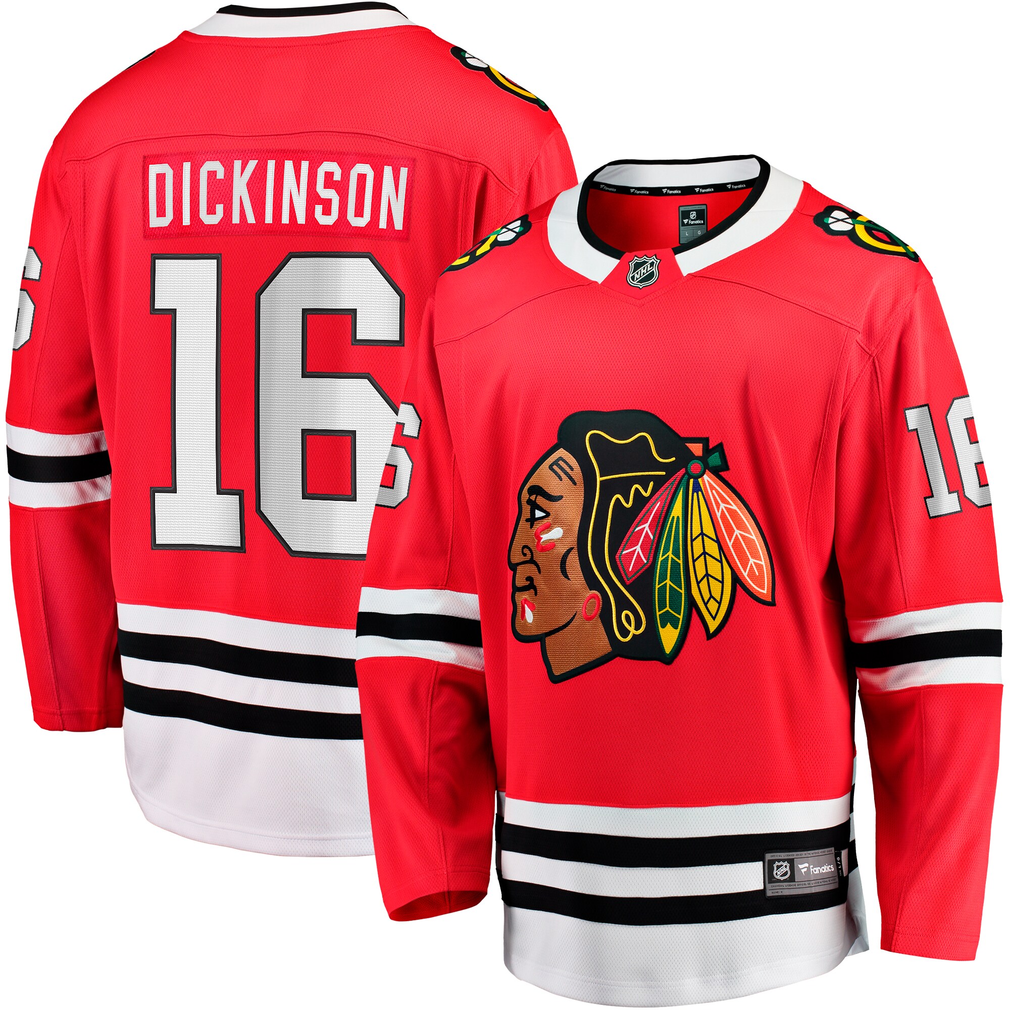 Jason Dickinson Chicago Blackhawks Fanatics Home Breakaway Jersey – Red