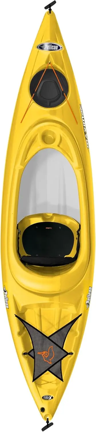 10ft Pelican Maxim 100X Lightweight Sit-In Kayak for One Person - Storage & Comfort Features