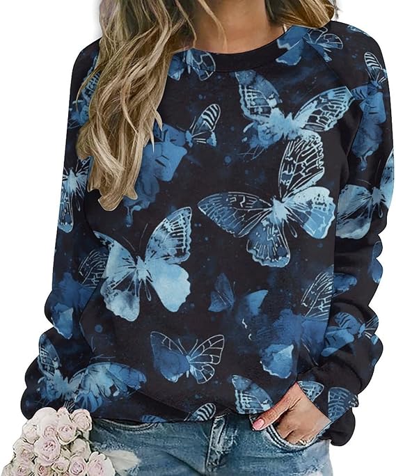 Women's Cat Butterfly Sweatshirts