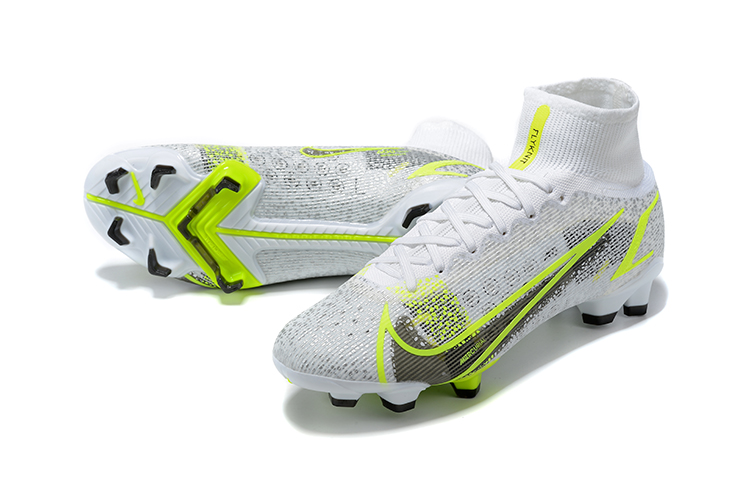 Assassin 14th generation high-top electroplated fully knitted waterproof FG football shoes