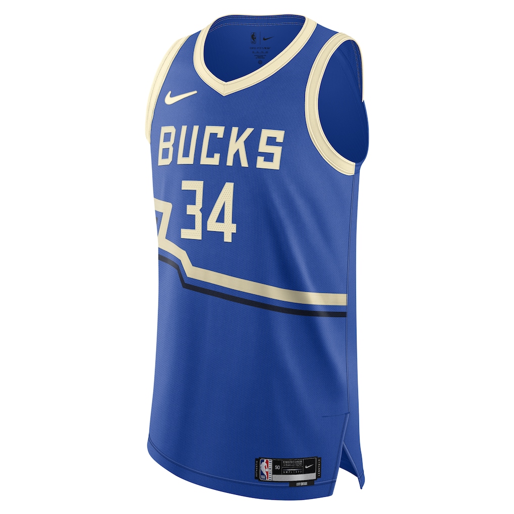Men's Milwaukee Bucks Giannis Antetokounmpo Royal 2024/25 Player Jersey - City Edition