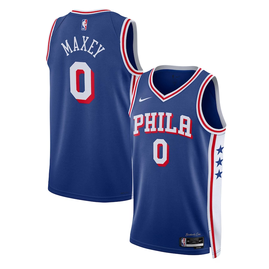 Tyrese Maxey Men's  City Edition Philadelphia 76ers  #0 Jersey