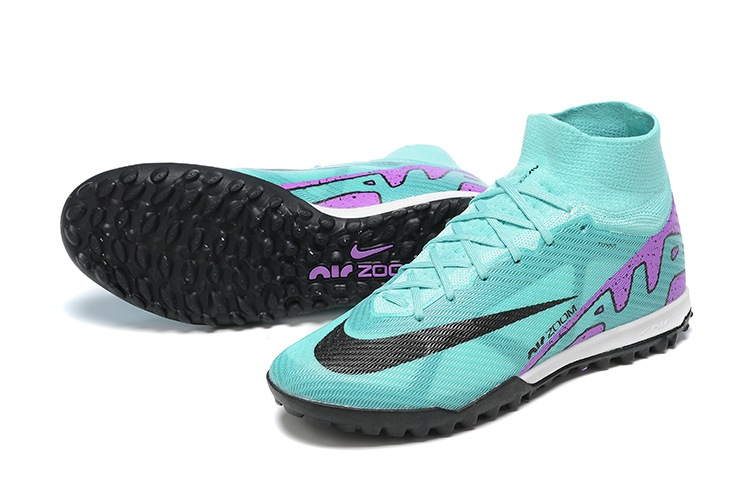 Assassin 15th generation high-top fully knitted waterproof MD air cushion grass stud football shoes