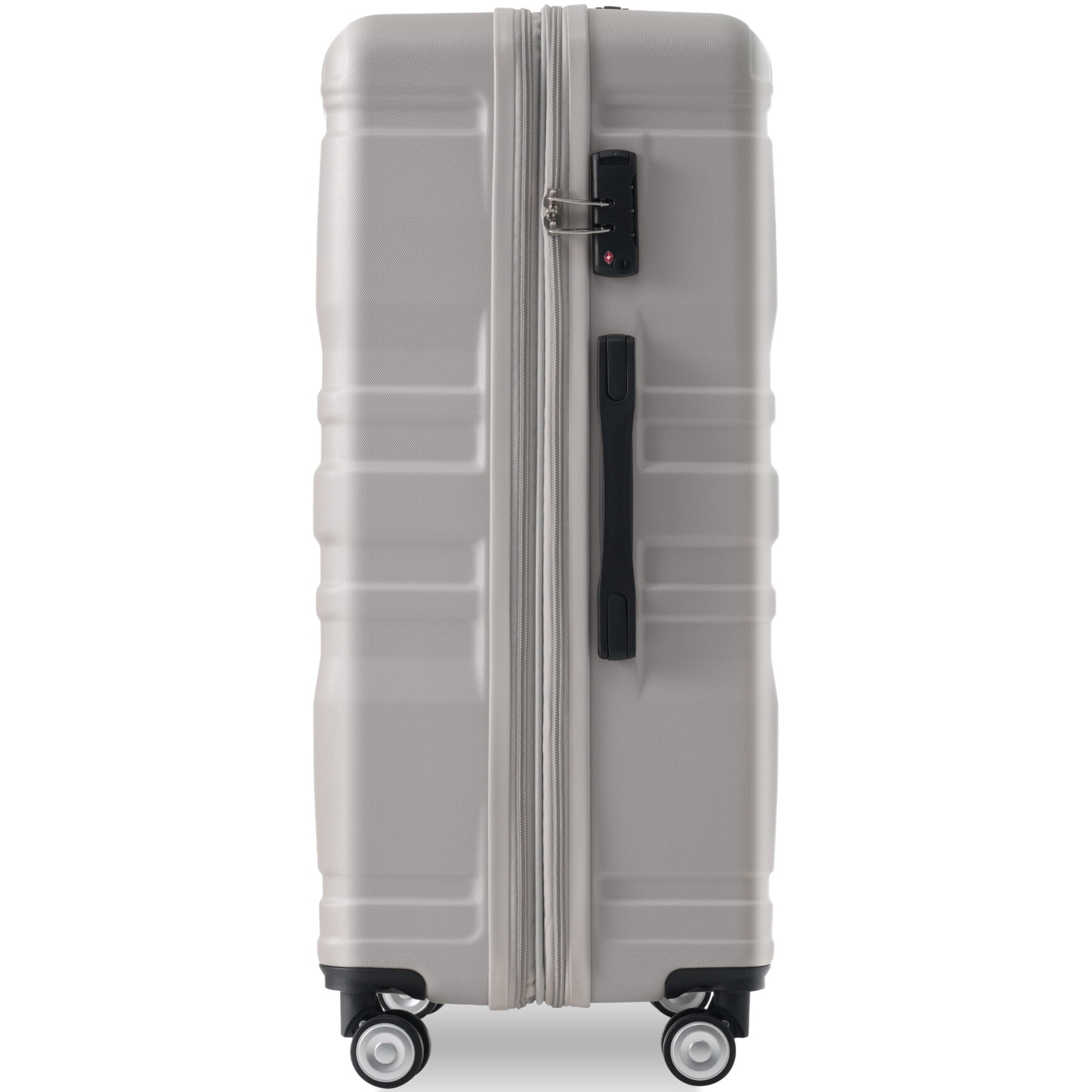 Luggage Sets New Model Expandable ABS Hardshell 3pcs Clearance Luggage Hardside Lightweight Durable Suitcase sets Spinner Wheels Suitcase with TSA Lock 20''24''28''(blue and brown)