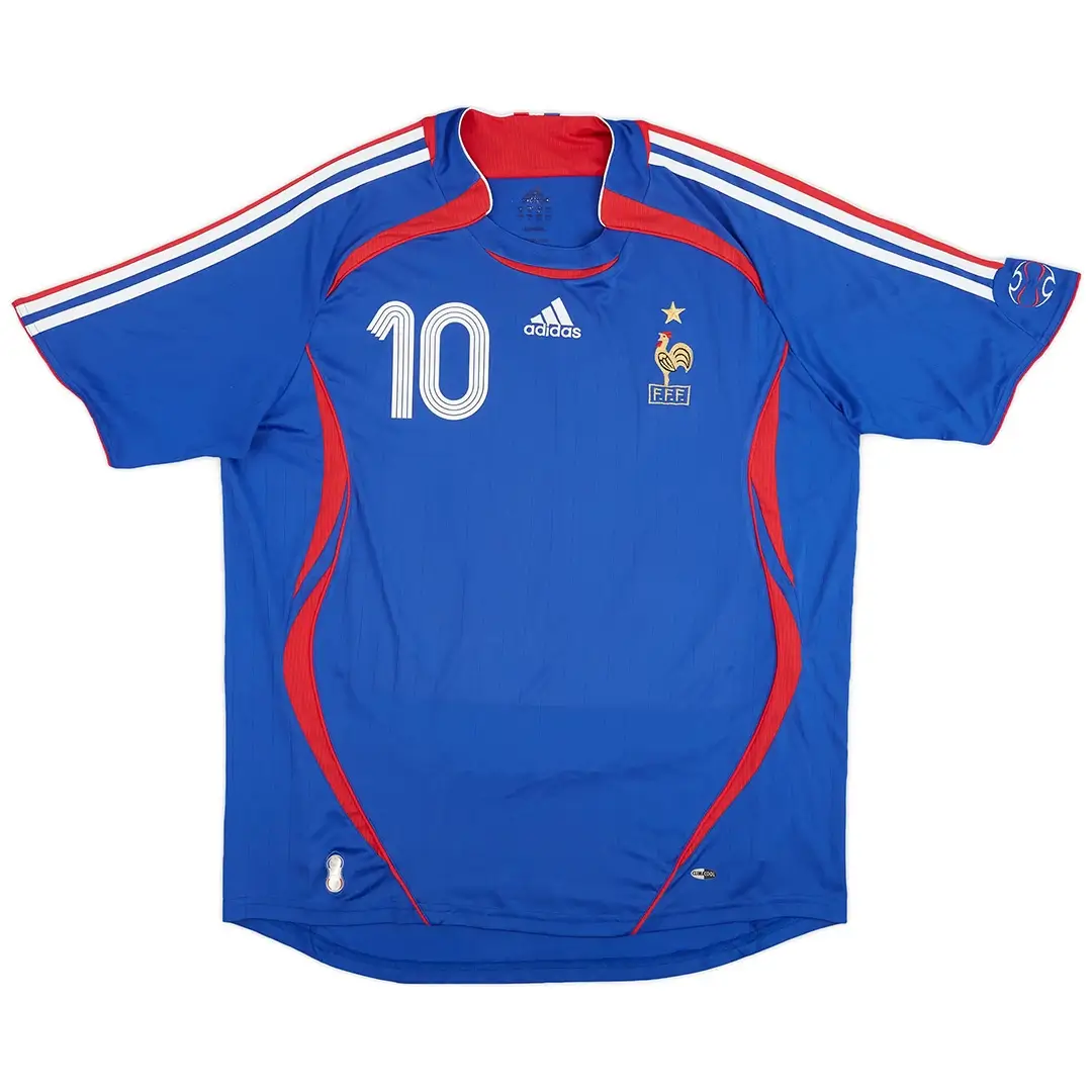 ZIDANE #10 France 2006 Home Retro Football Jersey