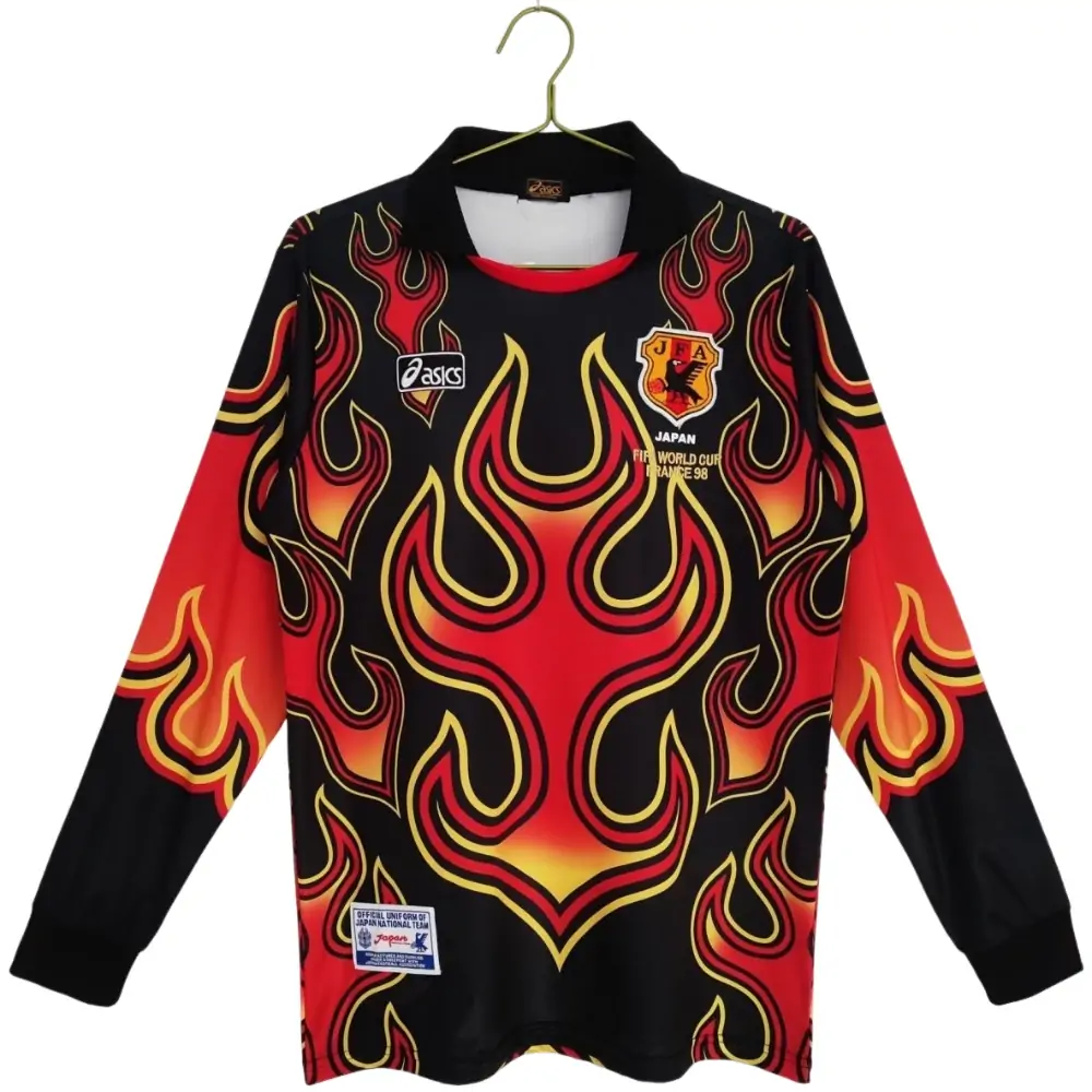 1998 Japan Goalkeeper Red Flame Jersey - Fans Edition