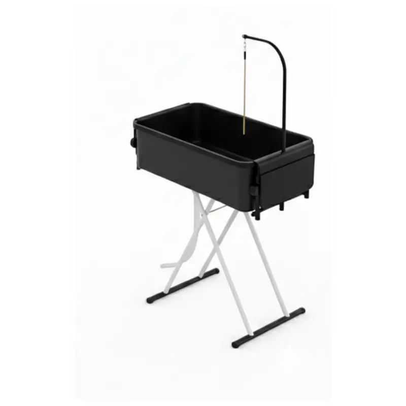 2-in-1 Portable Pet Grooming Station – Foldable Bathtub & Table with Drain Hose