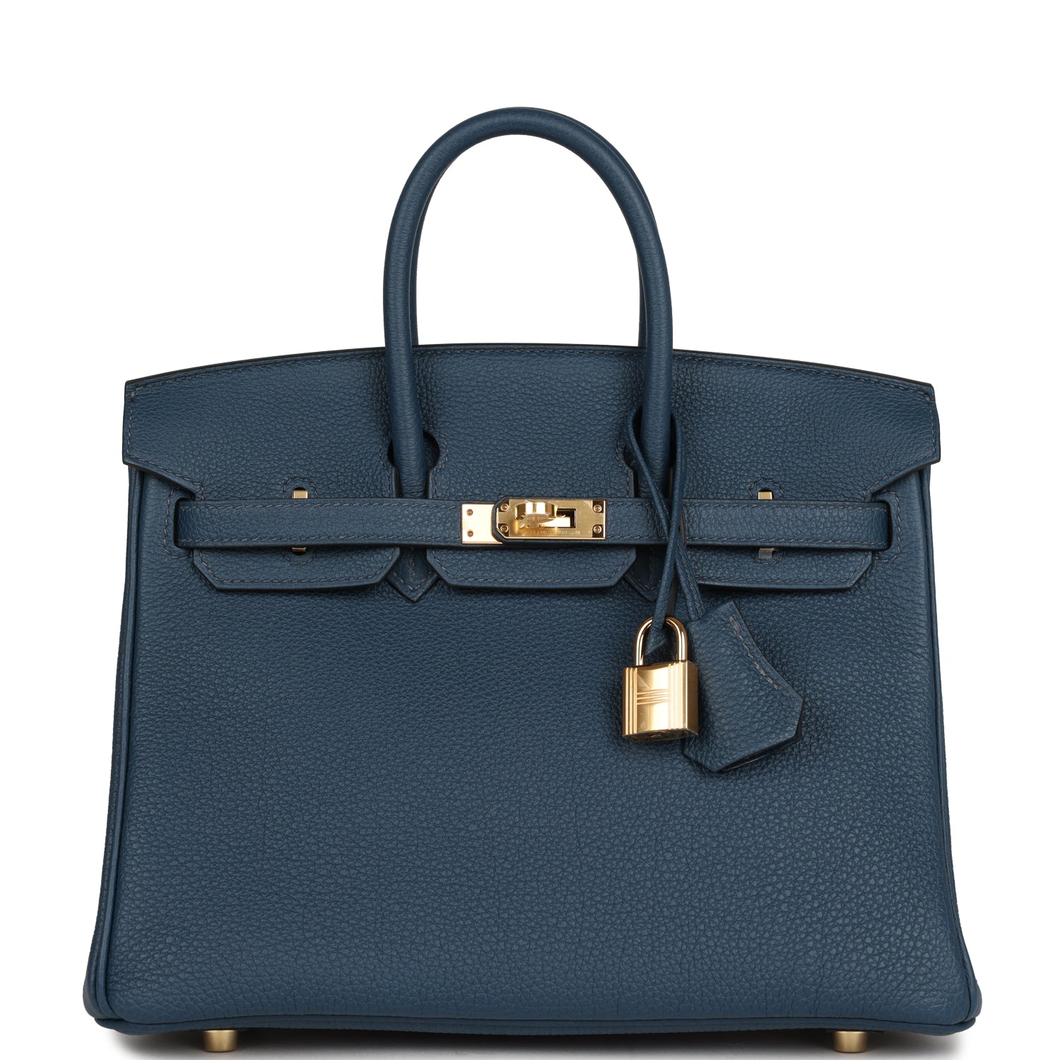Birkin 25 Bleu De Prusse Togo Gold Hardware