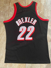 Portland Trailblazers 22 Drexler Black MN