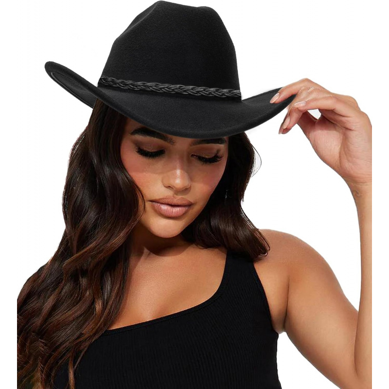 Women's Western Cowboy Hats Studded Pinched