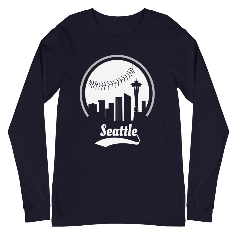 Unisex Seattle Mariners Baseball Long Sleeve Tee Shirt