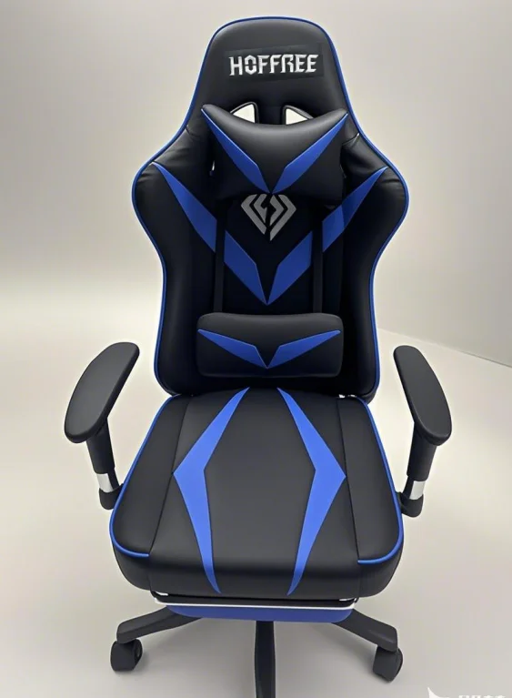 Gaming Chair with Massage Gamer Chair with 2D Armrests for Kids