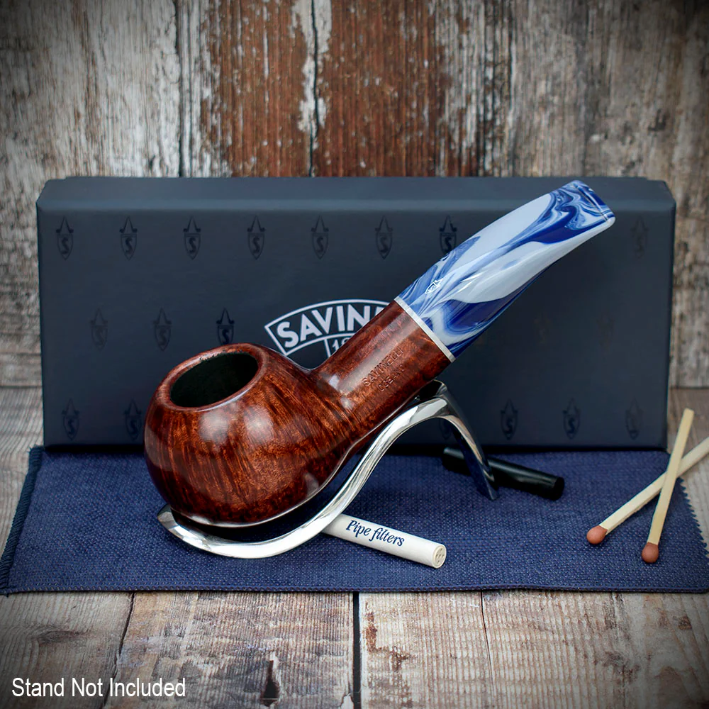 Savinelli Oceano Smooth 320 - 6mm Briar Pipe