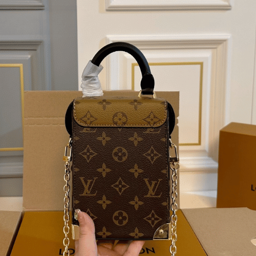 Louis Vuitton Petite Malle Camera Box Monogram & Monogram Reverse 4.9 Inches M82465