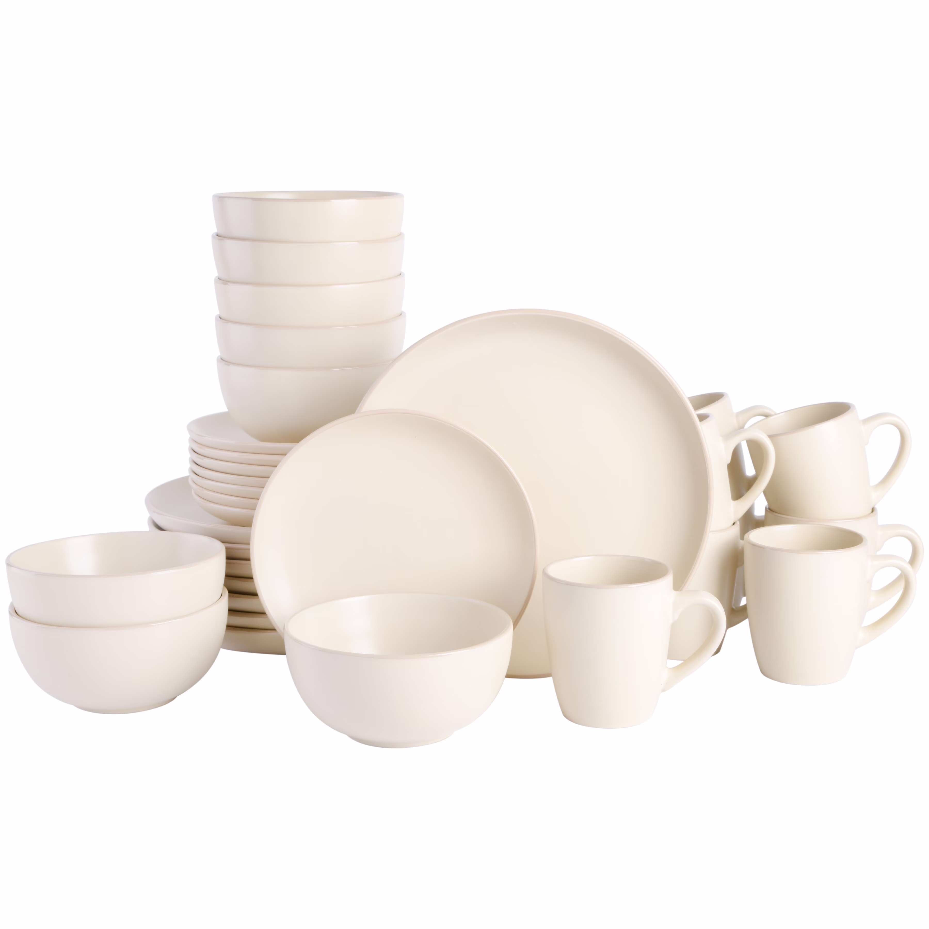 Gibson Home Rockaway 32 Piece Dinnerware Set - Gray