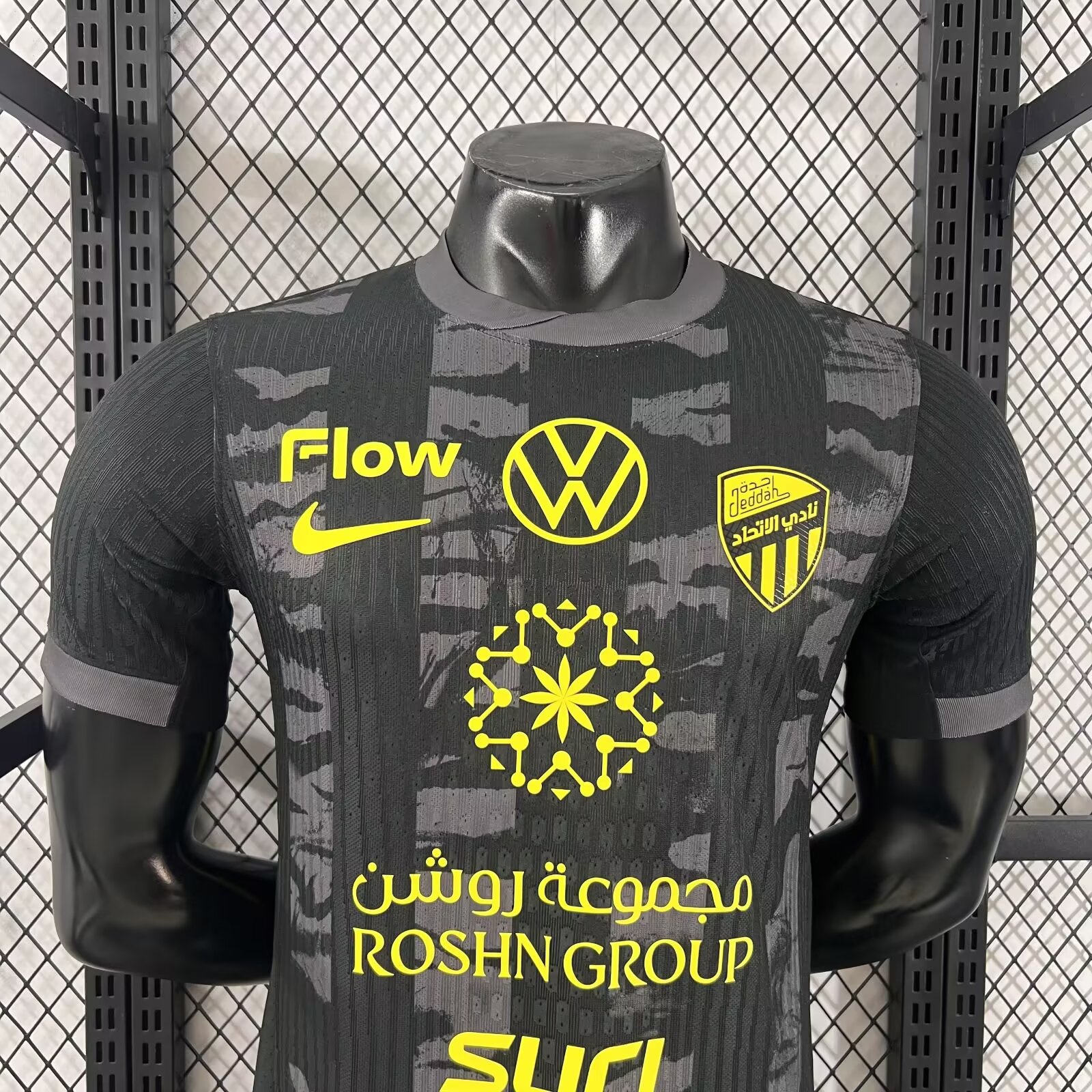 2025-26 Black and Grey Jeddah Joint Jersey - Player Edition
