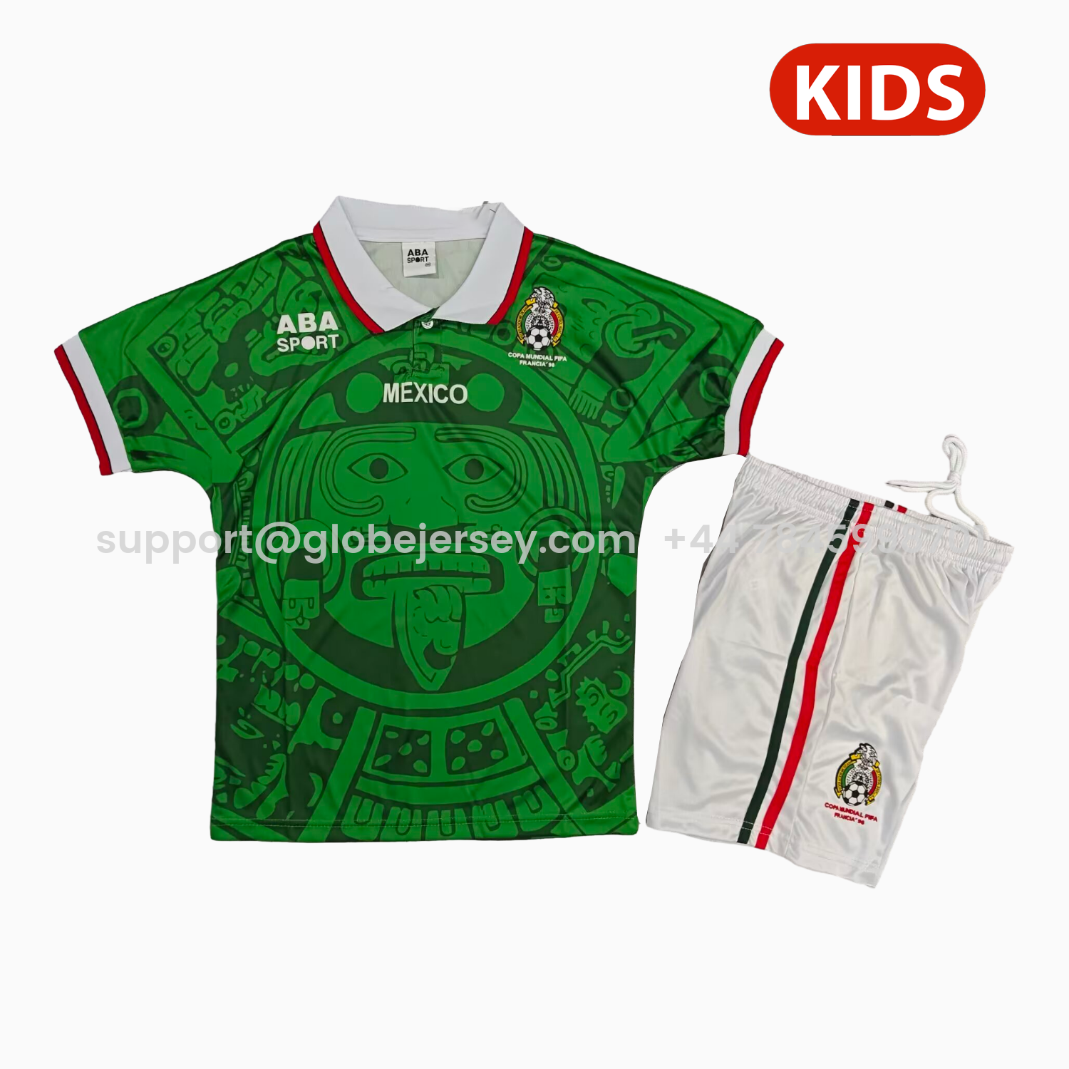 Retro Mexico 1998 Home Kids Kit