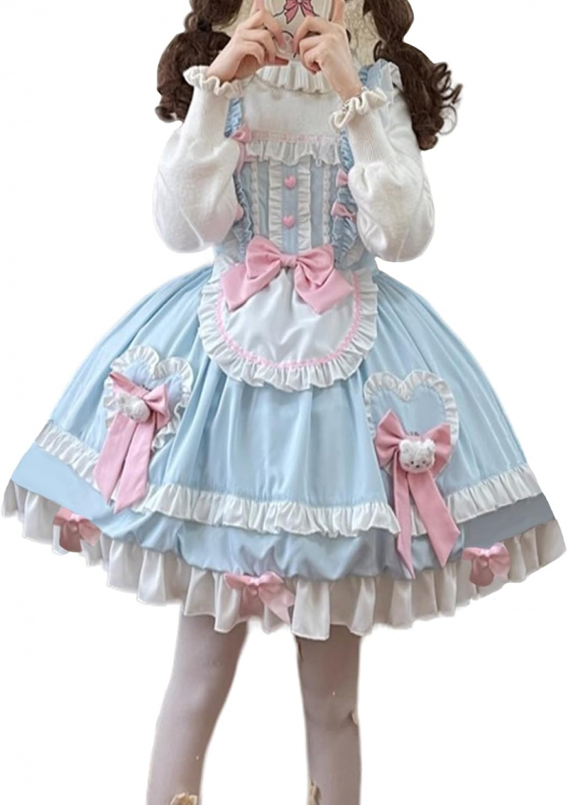 Teens Lolita Princess Party Dress Japanese Sweet Bow