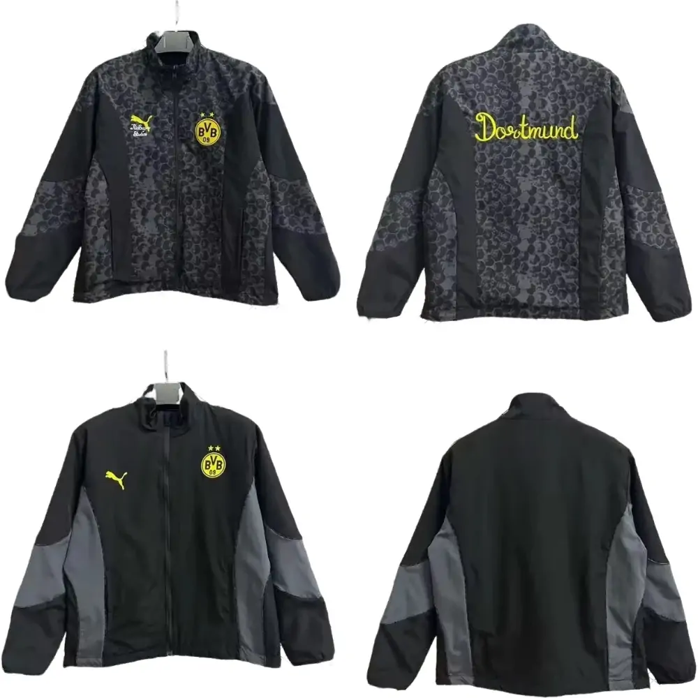 2025/26 Dortmund Joint Black and Gray Double-Sided Waterproof