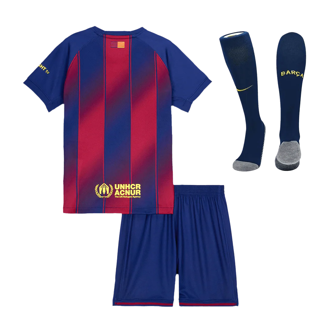 Barcelona Kid's Home 2025/26 Full Kit - Jersey+Shorts+Socks