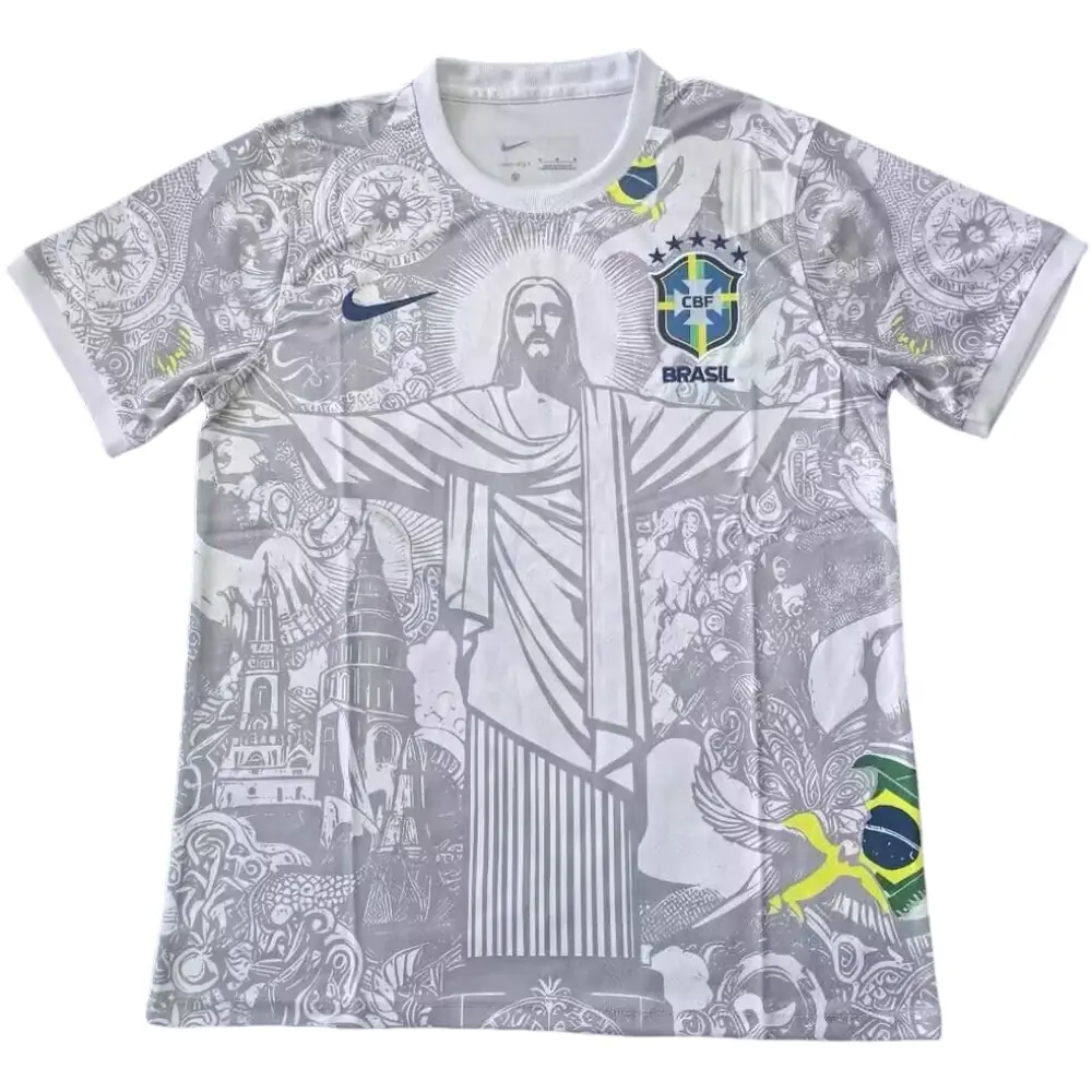 2025-26 Brazil Goddess White Jersey - Fan Edition
