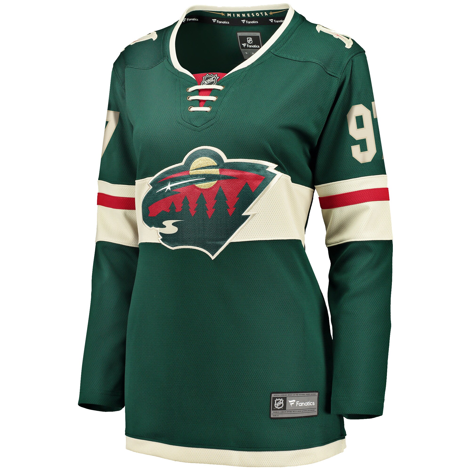 Kirill Kaprizov Minnesota Wild Fanatics Women’s Home Breakaway Replica Jersey – Green