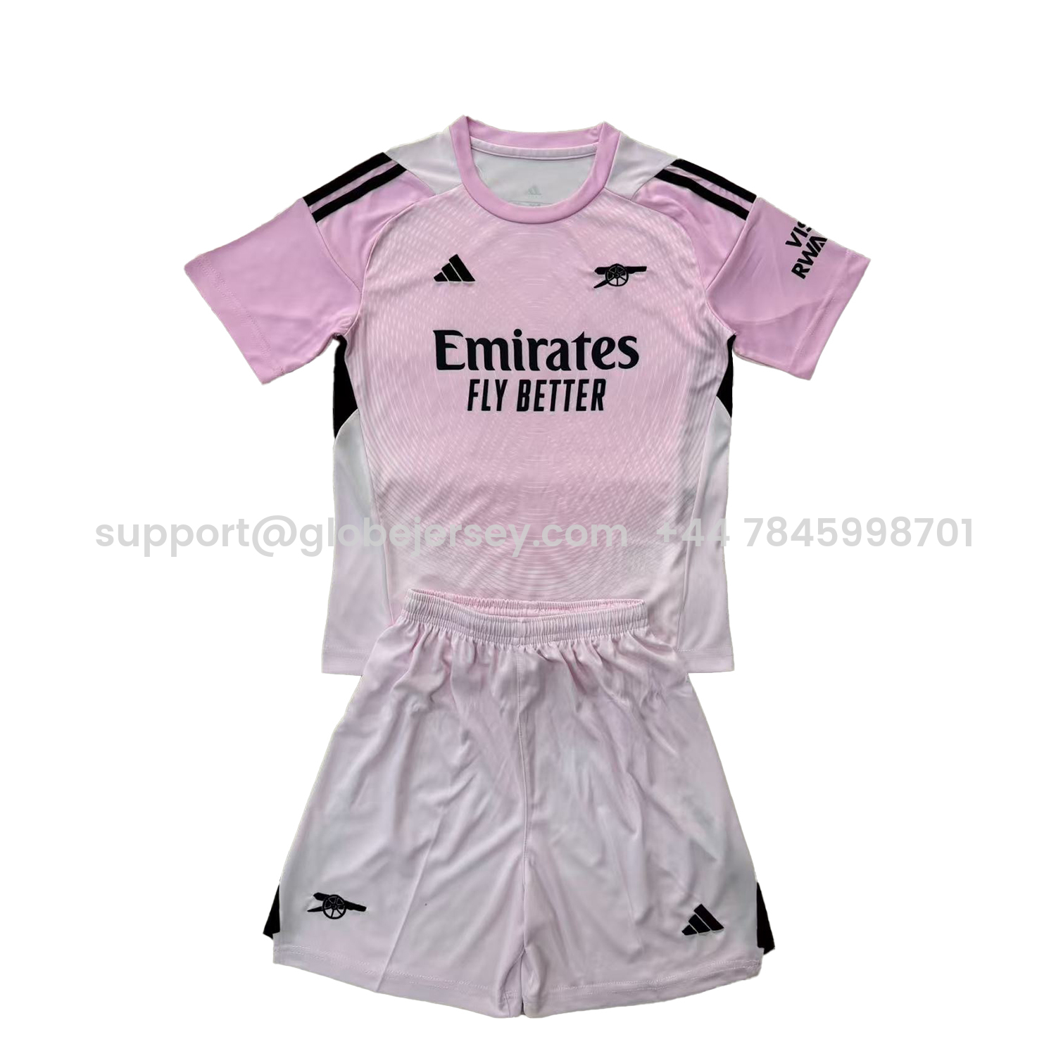 Arsenal 25-26 Light Pink Home Men's Adult Jersey Set - Fans Version