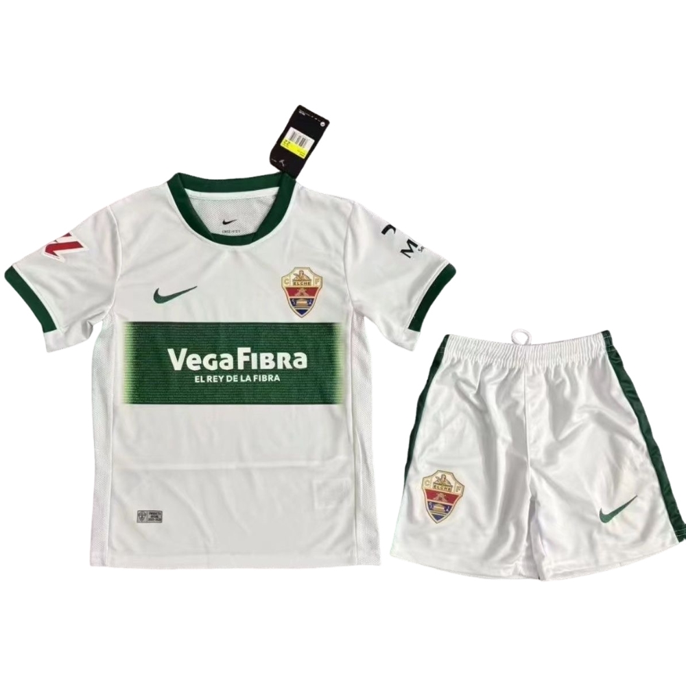 2025-26 Elche Home Shirt Jersey - Children's suit Fans Edition