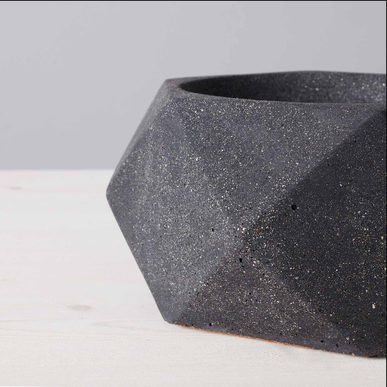TerraFlame Basin Table Top Fire Bowl Gel Fuel - Stone Cast - White