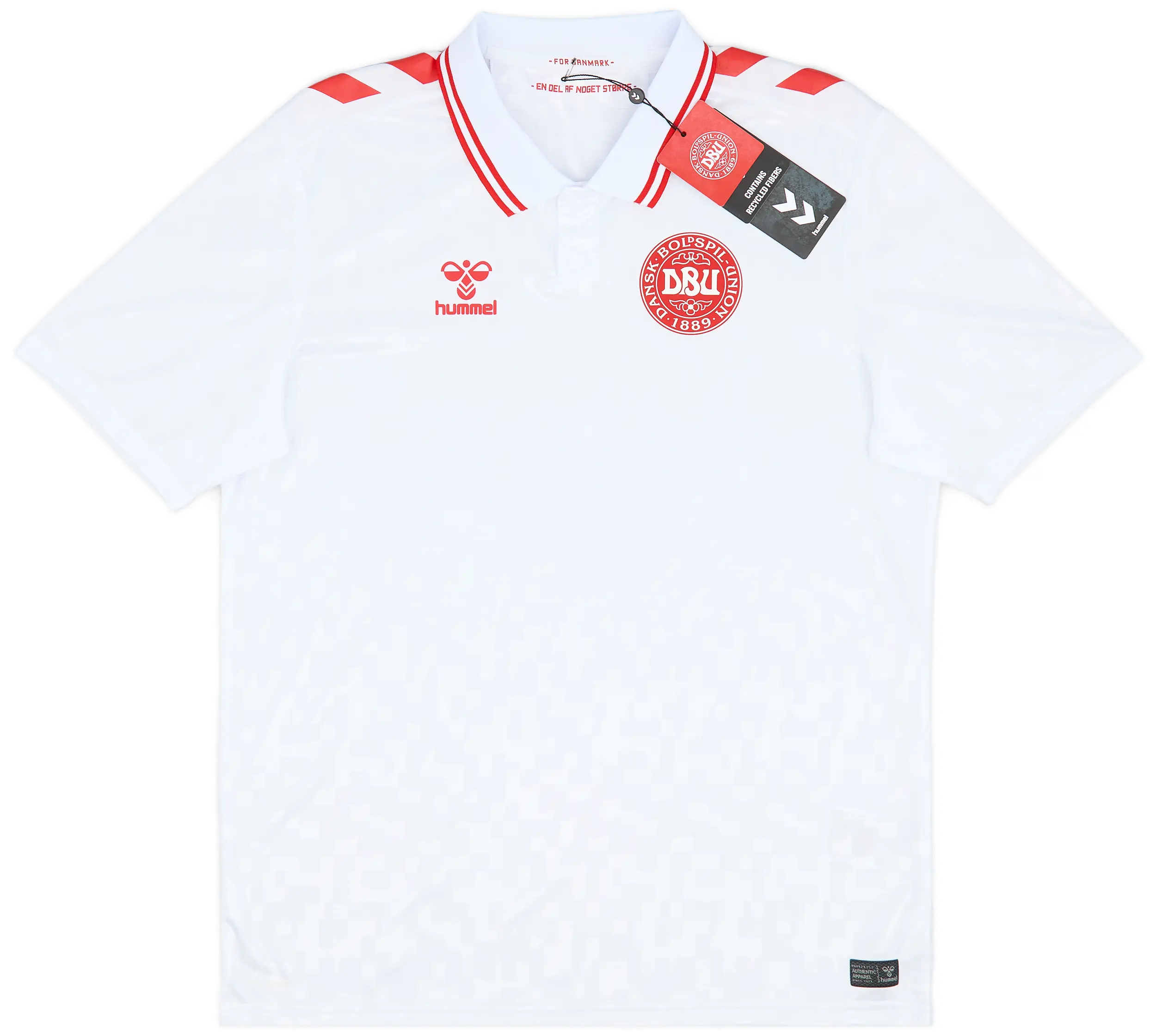 DENMARK 24/25 AWAY EURO PATCH JERSEY BY HUMMEL