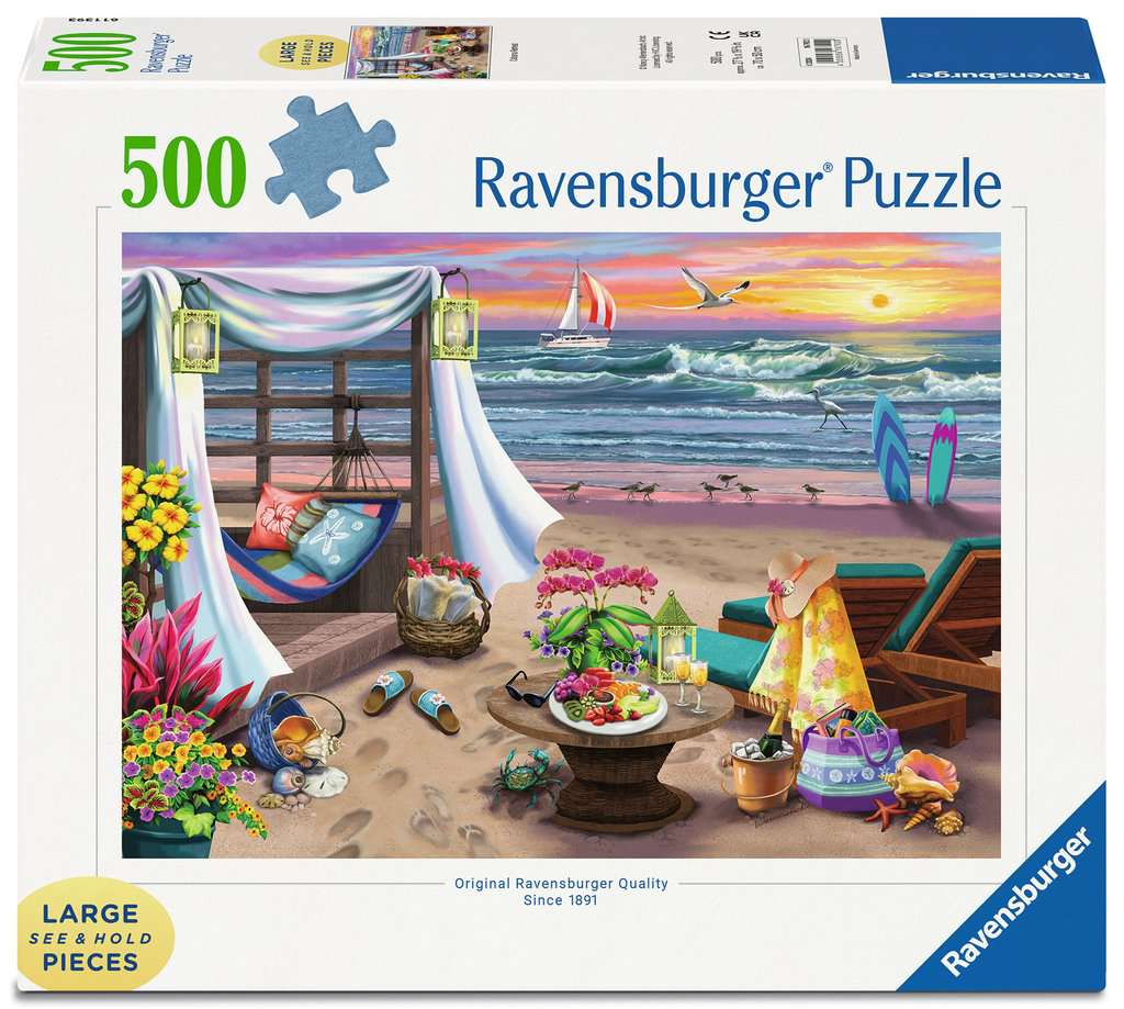 Cabana Retreat – 500 XL Piece Jigsaw Puzzle (Ravensburger)
