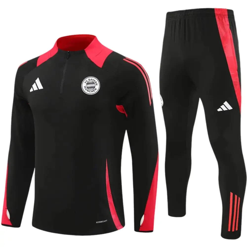2024-25 New Season Bayern Black Kids Training Jersey