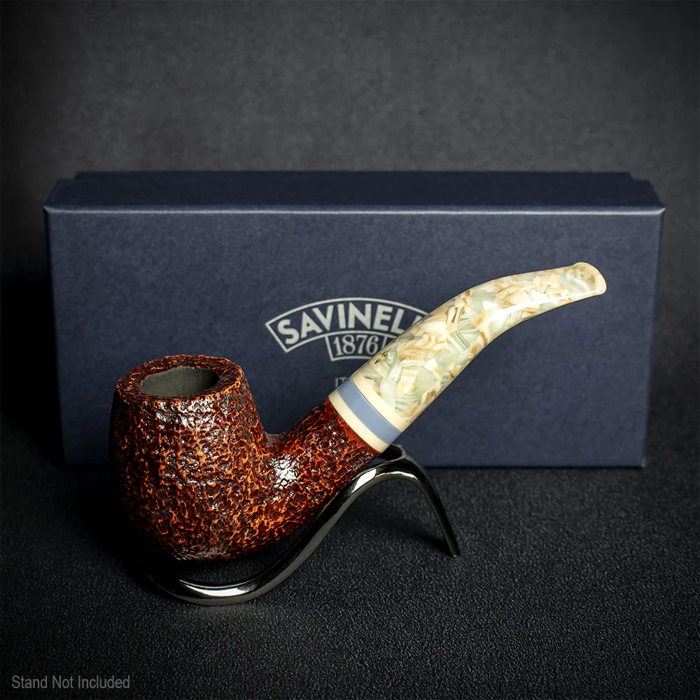 Savinelli Sasso Rusticated 616KS - 6mm Briar Pipe