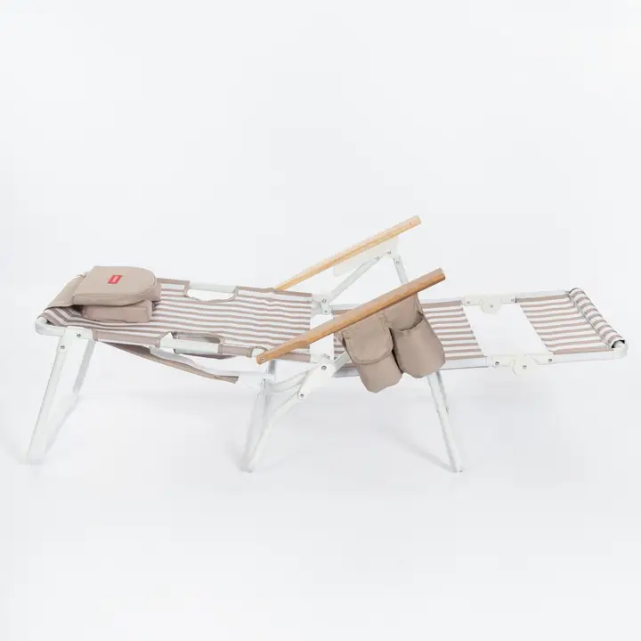 Beige Reclining Beach Hammock