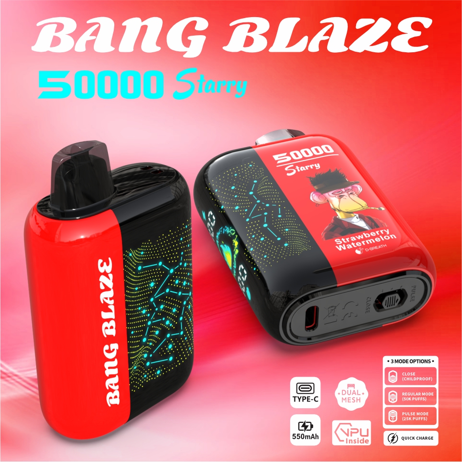 BANG Blaze 50 000 potiahnutí Starry | Jednorazová e-cigareta s 10 príchuťami
