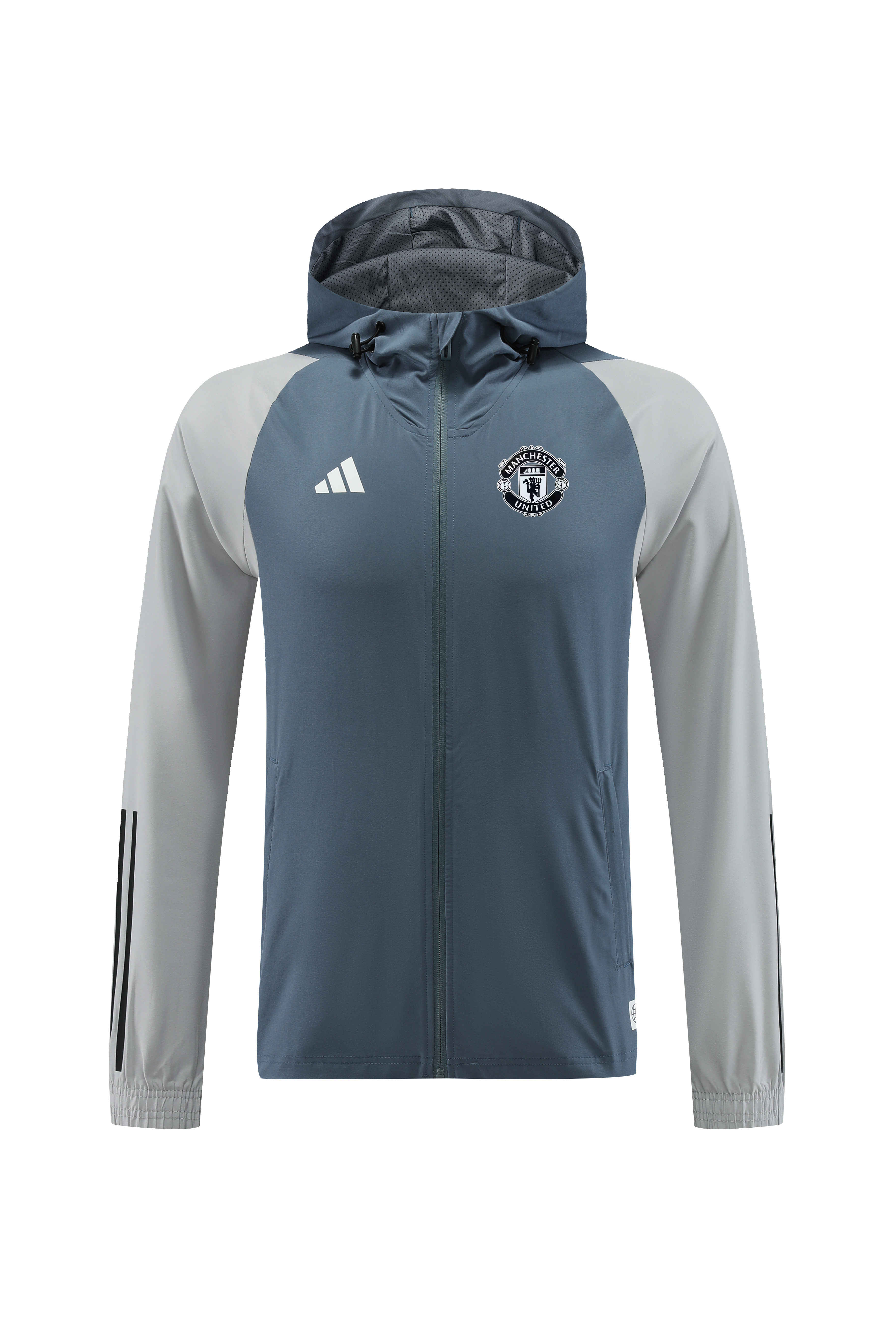 2023/2024 Manchester United gray long-sleeved windbreaker