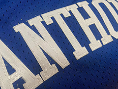Knicks No. 7 Anthony  Blue MN