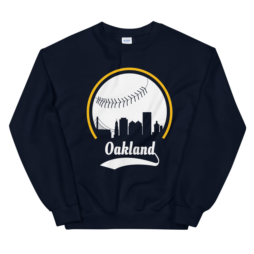 Unisex Oakland Athletics Baseball Crewneck Sweatshirt
