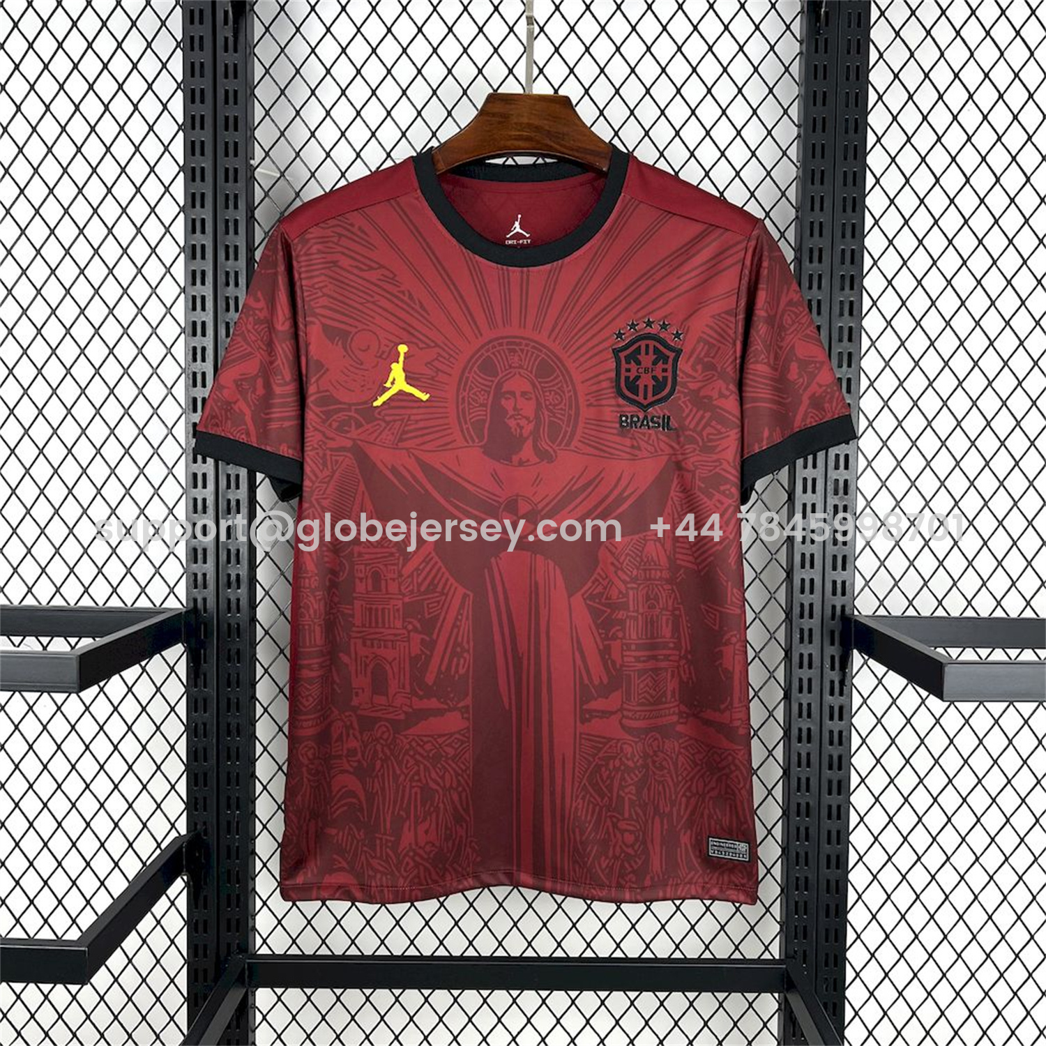 Brazil 25-26 Jordan Maroon Deep Red Special Edition Jersey - Fans Version