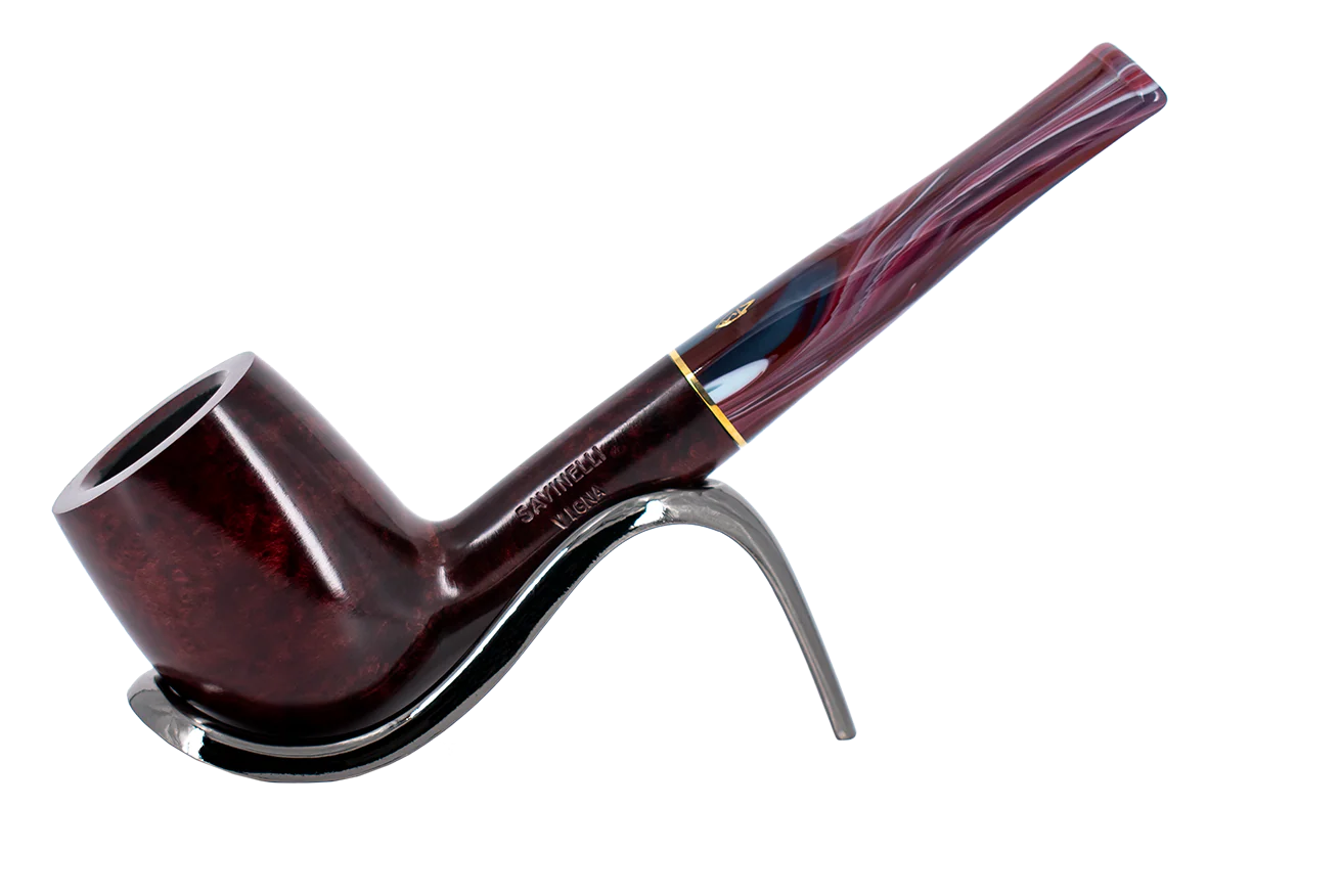 Savinelli Vigna Liscia Marrone 128 - 6mm Briar Pipe
