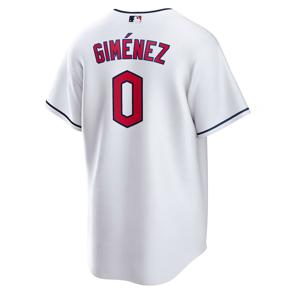 Men's Cleveland Guardians Andres Gimenez Cool Base Replica Home Jersey - White