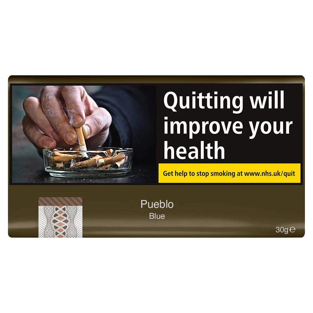 Pueblo Blue Additive-Free Hand Rolling Tobacco - 30g Pouch